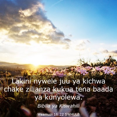 Picture 03 - Waamuzi 16:22 SWHULB - Lakini nywele juu ya kichwa chake zilianza kukua - Bible Verse Picture