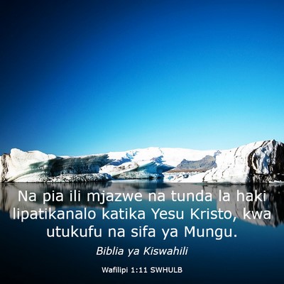 Picture 03 - Wafilipi 1:11 SWHULB - Na pia ili mjazwe na tunda la haki lipatikanalo - Bible Verse Picture