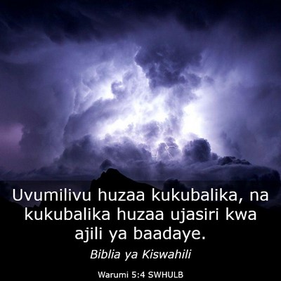 Picture 03 - Warumi 5:4 SWHULB - Uvumilivu huzaa kukubalika, na kukubalika huzaa - Bible Verse Picture