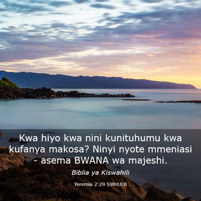 Picture 03 - Yeremia 2:29 SWHULB - Kwa hiyo kwa nini kunituhumu kwa kufanya makosa? - Bible Verse Picture
