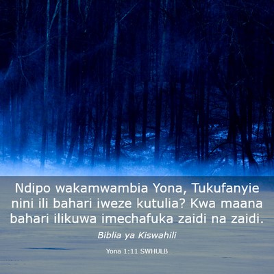 Picture 03 - Yona 1:11 SWHULB - Ndipo wakamwambia Yona, Tukufanyie nini ili - Bible Verse Picture