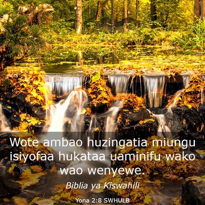 Picture 03 - Yona 2:8 SWHULB - Wote ambao huzingatia miungu isiyofaa hukataa - Bible Verse Picture