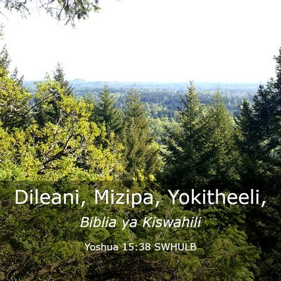 Picture 03 - Yoshua 15:38 SWHULB - Dileani, Mizipa, - Bible Verse Picture