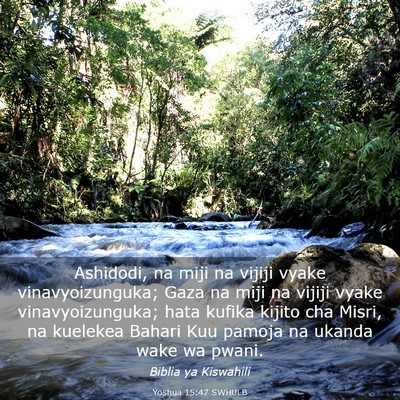 Picture 03 - Yoshua 15:47 SWHULB - Ashidodi, na miji na vijiji vyake - Bible Verse Picture
