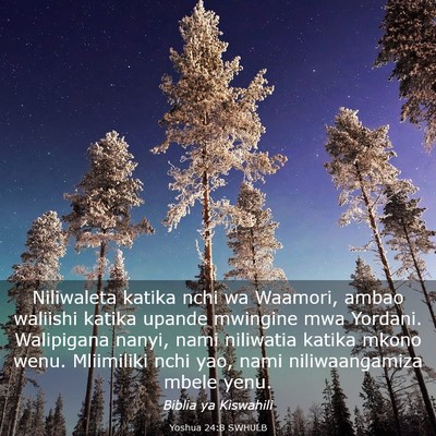 Picture 03 - Yoshua 24:8 SWHULB - Niliwaleta katika nchi wa Waamori, ambao waliishi - Bible Verse Picture