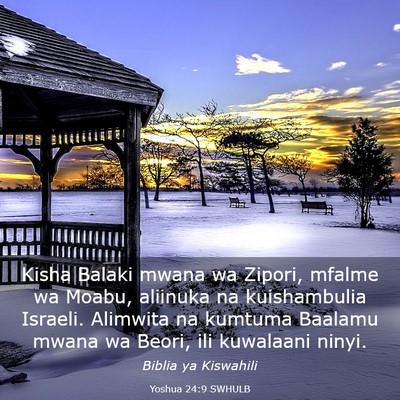 Picture 03 - Yoshua 24:9 SWHULB - Kisha Balaki mwana wa Zipori, mfalme wa Moabu, - Bible Verse Picture
