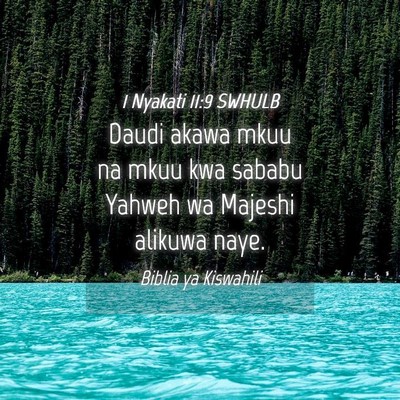 Picture 04 - 1 Nyakati 11:9 SWHULB - Daudi akawa mkuu na mkuu kwa sababu Yahweh wa - Bible Verse Picture