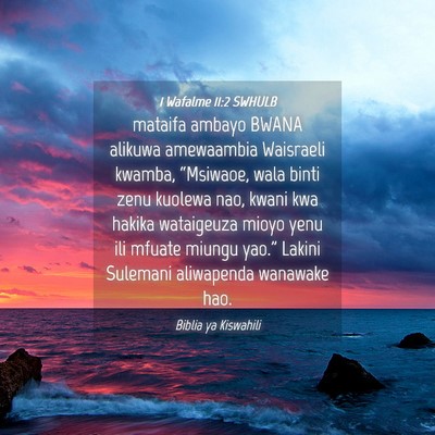 Picture 04 - 1 Wafalme 11:2 SWHULB - mataifa ambayo BWANA alikuwa amewaambia Waisraeli - Bible Verse Picture