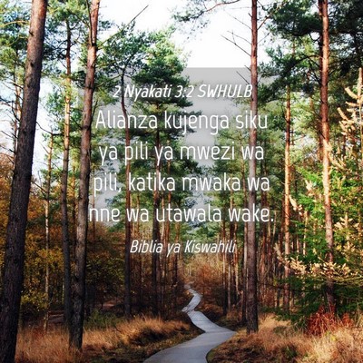 Picture 04 - 2 Nyakati 3:2 SWHULB - Alianza kujenga siku ya pili ya mwezi wa pili, - Bible Verse Picture