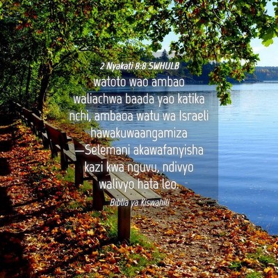 Picture 04 - 2 Nyakati 8:8 SWHULB - watoto wao ambao waliachwa baada yao katika nchi, - Bible Verse Picture