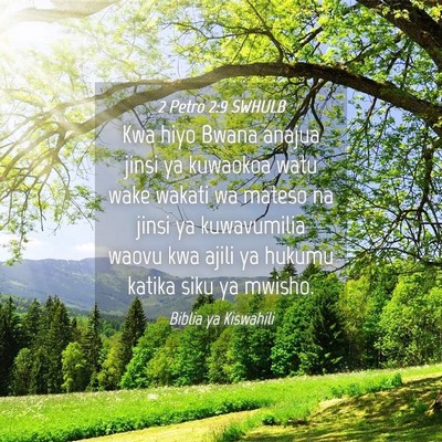 Picture 04 - 2 Petro 2:9 SWHULB - Kwa hiyo Bwana anajua jinsi ya kuwaokoa watu wake - Bible Verse Picture