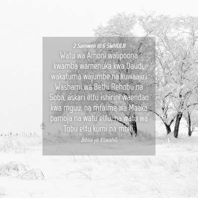 Picture 04 - 2 Samweli 10:6 SWHULB - Watu wa Amoni walipoona kwamba wamenuka kwa - Bible Verse Picture
