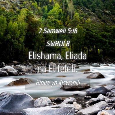 Picture 04 - 2 Samweli 5:16 SWHULB - Elishama, Eliada na - Bible Verse Picture