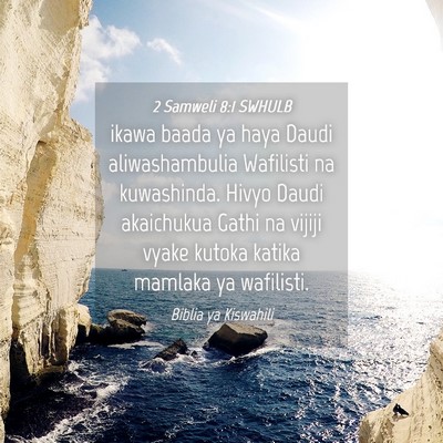 Picture 04 - 2 Samweli 8:1 SWHULB - ikawa baada ya haya Daudi aliwashambulia - Bible Verse Picture