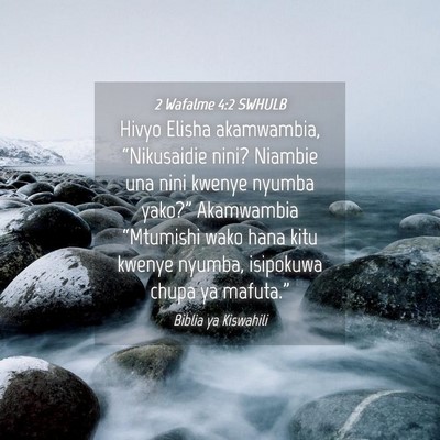 Picture 04 - 2 Wafalme 4:2 SWHULB - Hivyo Elisha akamwambia, “Nikusaidie nini? - Bible Verse Picture