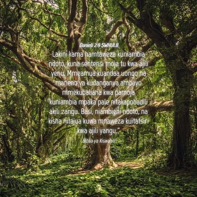 Picture 04 - Danieli 2:9 SWHULB - Lakini kama hamtaweza kuniambia ndoto, kuna - Bible Verse Picture