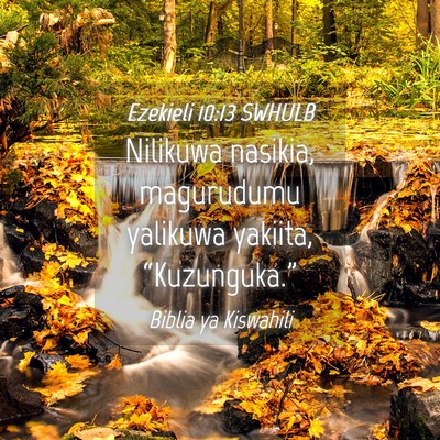 Picture 04 - Ezekieli 10:13 SWHULB - Nilikuwa nasikia, magurudumu yalikuwa yakiita, - Bible Verse Picture