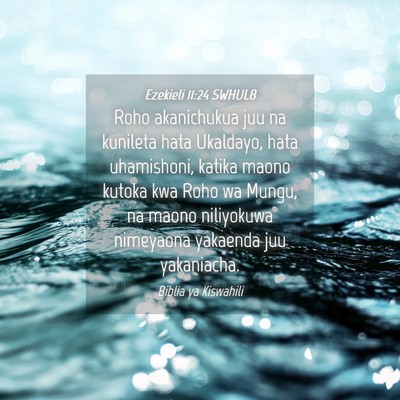 Picture 04 - Ezekieli 11:24 SWHULB - Roho akanichukua juu na kunileta hata Ukaldayo, - Bible Verse Picture