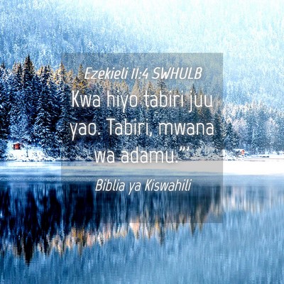 Picture 04 - Ezekieli 11:4 SWHULB - Kwa hiyo tabiri juu yao. Tabiri, mwana wa - Bible Verse Picture