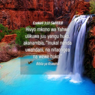Picture 04 - Ezekieli 3:22 SWHULB - Hivyo mkono wa Yahwe ulikuwa juu yangu huko, - Bible Verse Picture