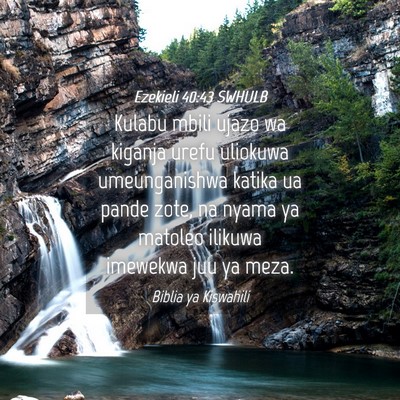 Picture 04 - Ezekieli 40:43 SWHULB - Kulabu mbili ujazo wa kiganja urefu uliokuwa - Bible Verse Picture