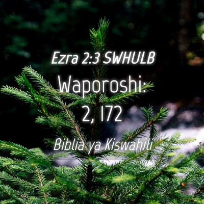 Picture 04 - Ezra 2:3 SWHULB - Waporoshi: 2, - Bible Verse Picture