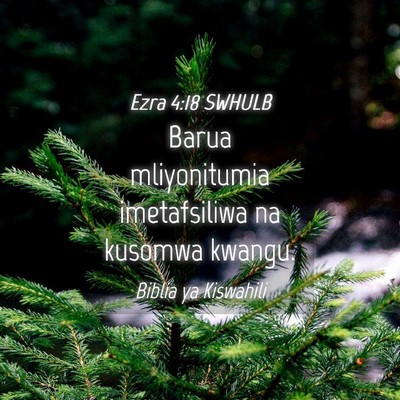 Picture 04 - Ezra 4:18 SWHULB - Barua mliyonitumia imetafsiliwa na kusomwa - Bible Verse Picture