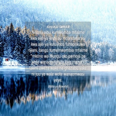 Picture 04 - Ezra 8:22 SWHULB - Niliona aibu kumwomba mfalme kwa ajili ya jeshi - Bible Verse Picture