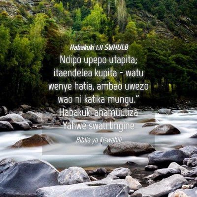 Picture 04 - Habakuki 1:11 SWHULB - Ndipo upepo utapita; itaendelea kupita - watu - Bible Verse Picture