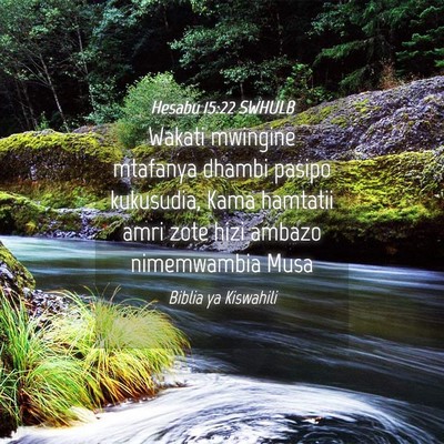 Picture 04 - Hesabu 15:22 SWHULB - Wakati mwingine mtafanya dhambi pasipo kukusudia, - Bible Verse Picture
