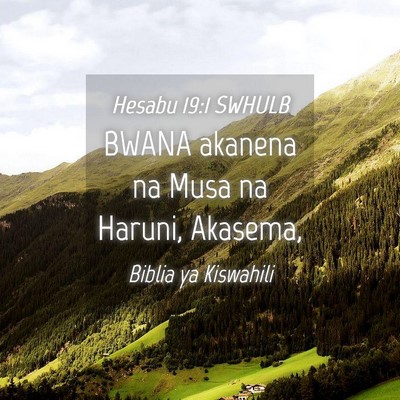 Picture 04 - Hesabu 19:1 SWHULB - BWANA akanena na Musa na Haruni, - Bible Verse Picture