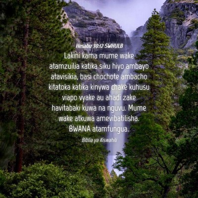 Picture 04 - Hesabu 30:12 SWHULB - Lakini kama mume wake atamzuilia katika siku hiyo - Bible Verse Picture