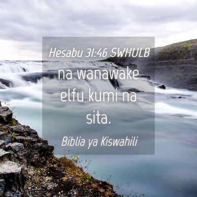 Picture 04 - Hesabu 31:46 SWHULB - na wanawake elfu kumi na - Bible Verse Picture