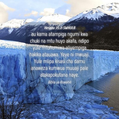 Picture 04 - Hesabu 35:21 SWHULB - au kama atampiga ngumi kwa chuki na mtu huyo - Bible Verse Picture