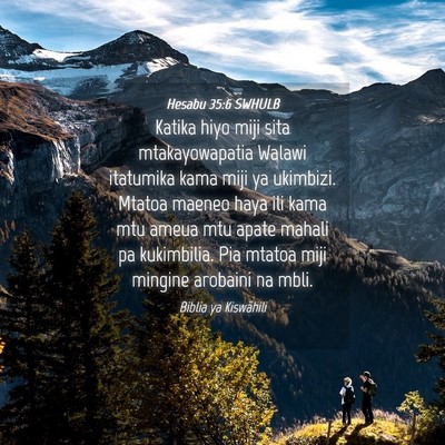Picture 04 - Hesabu 35:6 SWHULB - Katika hiyo miji sita mtakayowapatia Walawi - Bible Verse Picture