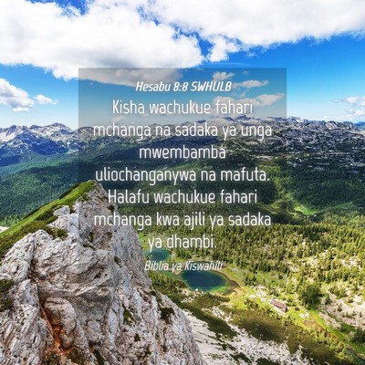 Picture 04 - Hesabu 8:8 SWHULB - Kisha wachukue fahari mchanga na sadaka ya unga - Bible Verse Picture