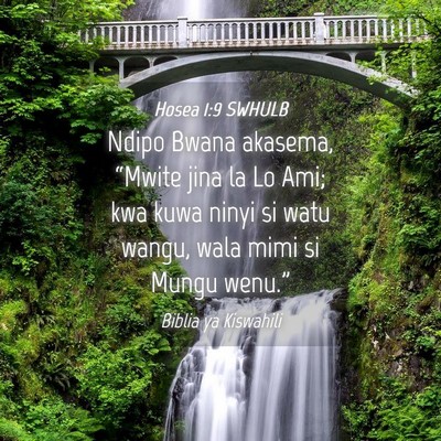 Picture 04 - Hosea 1:9 SWHULB - Ndipo Bwana akasema, “Mwite jina la Lo Ami; kwa - Bible Verse Picture