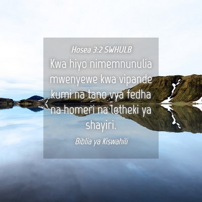 Picture 04 - Hosea 3:2 SWHULB - Kwa hiyo nimemnunulia mwenyewe kwa vipande kumi - Bible Verse Picture
