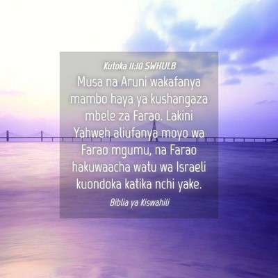 Picture 04 - Kutoka 11:10 SWHULB - Musa na Aruni wakafanya mambo haya ya kushangaza - Bible Verse Picture