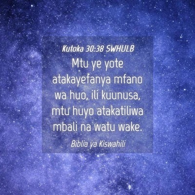 Picture 04 - Kutoka 30:38 SWHULB - Mtu ye yote atakayefanya mfano wa huo, ili - Bible Verse Picture
