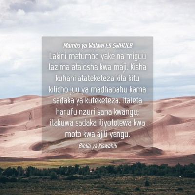 Picture 04 - Mambo ya Walawi 1:9 SWHULB - Lakini matumbo yake na miguu lazima ataiosha kwa - Bible Verse Picture