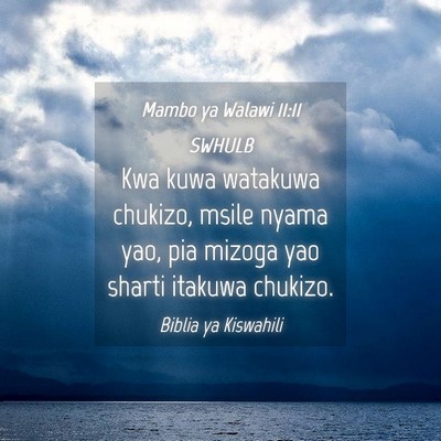 Picture 04 - Mambo ya Walawi 11:11 SWHULB - Kwa kuwa watakuwa chukizo, msile nyama yao, pia - Bible Verse Picture