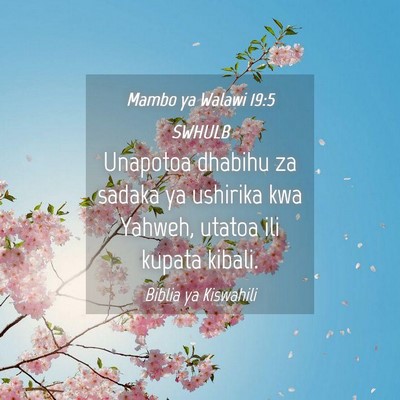 Picture 04 - Mambo ya Walawi 19:5 SWHULB - Unapotoa dhabihu za sadaka ya ushirika kwa - Bible Verse Picture
