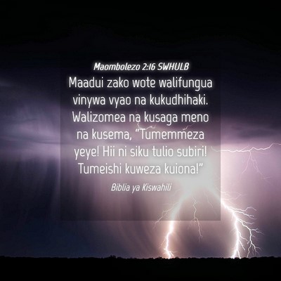 Picture 04 - Maombolezo 2:16 SWHULB - Maadui zako wote walifungua vinywa vyao na - Bible Verse Picture