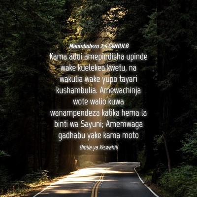 Picture 04 - Maombolezo 2:4 SWHULB - Kama adui amepindisha upinde wake kuelekea kwetu, - Bible Verse Picture