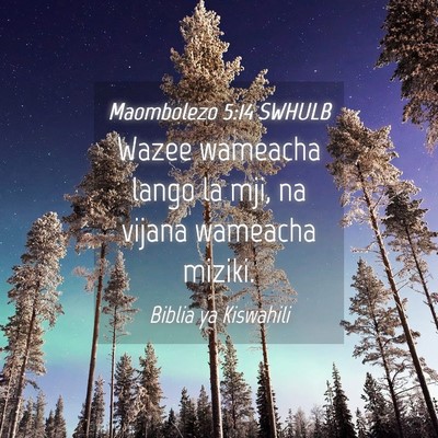 Picture 04 - Maombolezo 5:14 SWHULB - Wazee wameacha lango la mji, na vijana wameacha - Bible Verse Picture