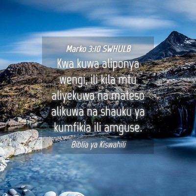 Picture 04 - Marko 3:10 SWHULB - Kwa kuwa aliponya wengi, ili kila mtu aliyekuwa - Bible Verse Picture