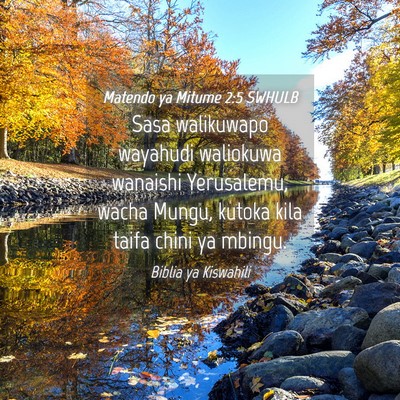 Picture 04 - Matendo ya Mitume 2:5 SWHULB - Sasa walikuwapo wayahudi waliokuwa wanaishi - Bible Verse Picture