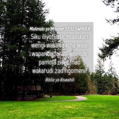 Picture 04 - Matendo ya Mitume 23:32 SWHULB - Siku iliyofuata, maaskari wengi wakawaacha wale - Bible Verse Picture