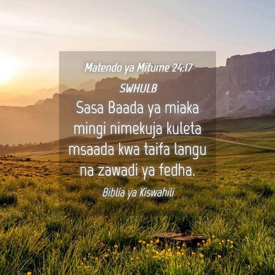 Picture 04 - Matendo ya Mitume 24:17 SWHULB - Sasa Baada ya miaka mingi nimekuja kuleta msaada - Bible Verse Picture